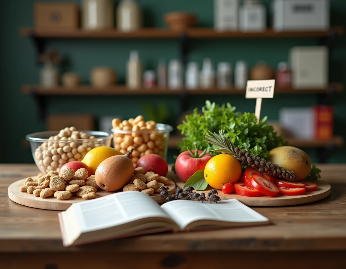 Comparaison entre une alimentation incorrecte et une nutrition recommandée pour primates en captivité